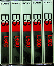 SONY ES L-500 Beta Blank Video Cassettes (4) in Original Pkg:  Packaging Error - £15.33 GBP