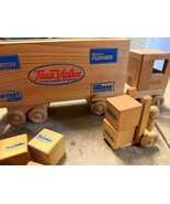 Wooden Pinehouse Toys TRUE VALUE HARDWARE with boxes, cart RARE!! - $135.76 CAD