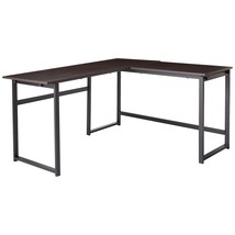 ZINUS Luke 59 Inch Black Metal Corner Desk / L-Shaped Computer Desk / Office Des - $259.99