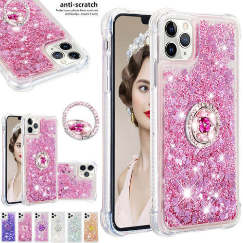 For iPhone 15 14 13 Pro Max Soft Glitter hard back hard Silicon case