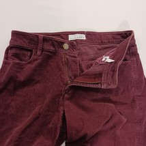Ann Taylor LOFT Curvy Skinny Women's Red Corduroy Mid-Rise Pants Size 4 (27×30) image 14