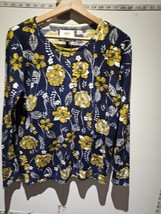 Maine Womens Size 14 Floral Design Casual Pullover Top Express Shipping - $10.29