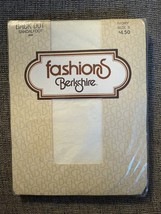 VTG 80s Berkshire Ivory Nurse’s Pantyhose Textured Back Dot Pattern Size... - $9.29