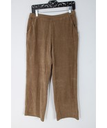LL Bean MP Brown Corduroy Perfect Fit Knit Cord Straight Leg PullOn Pant... - $28.49