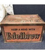 Rare Vintage Keep A Head With EDELBREW Beer Box Carton Cardboard 17”x11”... - $27.72