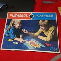 Vintage 1970 Milton Bradley Playskool Play Tiles, comes with over 200 tiles - $29.50