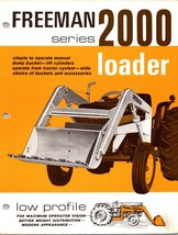 One(1) Freeman Series 2000 Loader Tractor Dealer Sales Specs Flyer Brochure - £12.44 GBP