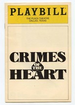 Playbill Crimes of the Heart The Plaza Theatre Dallas Texas Opening Nigh... - $17.82