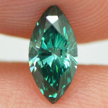 Loose Marquise Cut Diamond Fancy Green Color 0.45 Carat VVS2 Certified Enhanced - £507.49 GBP