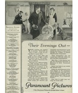 Paramount Pictures Magazine Ad Their Evenings Out The Sheik Rudolph Vale... - £14.02 GBP