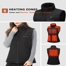 Heated Vest with Battery Pack 7.4V Lightweight Heated Vest for Women (Black, XS) - £126.81 GBP