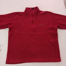 Columbia WU6176 Men's Hemlock Ridge Pullover Brick Red Fleece Jacket Size Large image 11