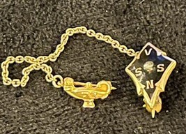 Vintage V.S.S.N Fraternity/ Organization 1/10 10k Gold Filled Lapel Pin ... - $35.41