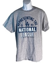 MLB LOS ANGELES DODGERS National League Short Sleeve T-Shirt Gray Large - $8.90