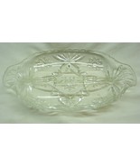 VINTAGE Anchor Hocking STAR OF DAVID CRYSTAL GLASS Divided Relish Candy ... - £12.85 GBP