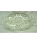 VINTAGE Anchor Hocking STAR OF DAVID CRYSTAL GLASS Divided Relish Candy ... - $16.34