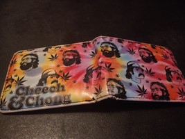 Cheech and Chong Bi Fold Tie Dye Wallet Buckle Down - $16.82