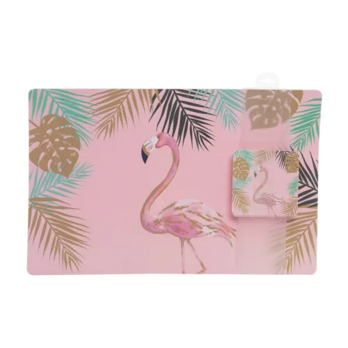 New Pretty Pineapples Placemat/ Coaster Set Plastic Tropical Home Decor Dining - £23.96 GBP