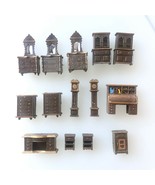 Vintage Mixed Lot of 14 Plastic Doll House Furniture Pieces Average Heig... - £15.54 GBP