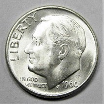 1960-D Roosevelt Dime Gem+ Unc AD562 - £12.35 GBP