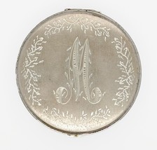 Marilyn Monroe Souvenirs Personnel Argent Sterling Monogrammé Compact - $51,419.69