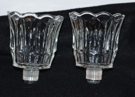 Home Interior Homco Clear Ribbed peg  Votive Cups Sconce Candle Holders - $17.33
