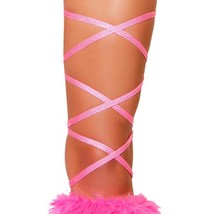 Shiny Metallic Dot Leg Body Wraps Straps Thigh Iridescent Rave Hot Pink ... - £11.64 GBP