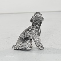 Vintage Pewter Lead Metal Poodle Dog Miniature Figurine - £23.58 GBP