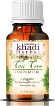 Khadi Herbal Tea Tree Essential Oil for Healthy Skin,Face,Hair &amp; Acne Ca... - $16.99