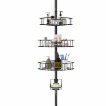 Rustproof Black Shower Caddy with 4 Adjustable Baskets - $111.86