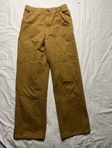 Carhartt Pants Women’s Size 16 Brown Carpenter Canvas Trousers Straight ... - $20.00