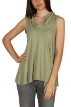 Free People Womens Tank Top Swing It Cowl Elegant Sage Green Size Xs OB807596 - £28.76 GBP