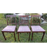3 Vintage Leg-O-Matic Wood Folding Chair Airstream Tiny House RV Travel ... - €173,78 EUR