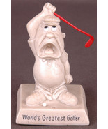 Worlds Greatest Golfer-Vintage Russ Berrie Unbreakable-3.5&quot;-Figurine Sta... - $14.95