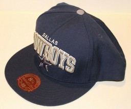 NWT NFL Dallas Cowboys Mitchell &amp; Ness Fitted Navy Blue Arch Hat Size 7 3/4 - £39.33 GBP