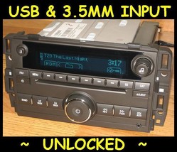 Unlocked 2010-2013 Chevy Silverado Gmc Sierra Cd Radio Ipod Usb Input &amp; 3.5 MP3 - £188.94 GBP