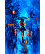 Canvas Wall Art - Lady in the Rain - $34.56 CAD+