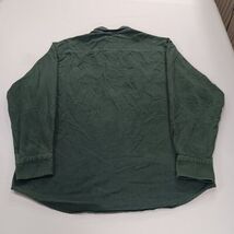 Cabela’s Deerskin Soft Chamois Cloth Men’s L Green Cotton Short Sleeve Shirt  image 2