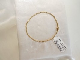 Giani Bernini 18k Gold /Sterling Silver Plate Rope Chain Bracelet C787 $75 - $52.79