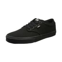 Vans Mens Atwood M Low-Top VTUY186 Canvas/Black/Black 13 UK, 48 EU  - $104.00