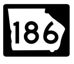 Georgia State Route 186 Sticker R3852 Highway Sign - $1.45+
