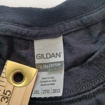 Gildan Ultra Cotton Brown Operating System Men's Black Cotton T-Shirt Size 2XL image 3