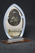 ⭐ vintage French holy water font,stoup,sacred heart of Jesus Christ⭐ - £35.61 GBP