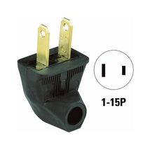 Flat Rubber Cap Side Outlet Cord Plug - $6.95