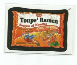TOUPE&#39; RAMEN 2010 TOPPS WACKY PACKAGES STICKERS #47 - $4.99