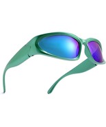 Wrap Around Fashion Sunglasses for Men Women Swift Oval Dark Sunglasses ... - £12.93 GBP