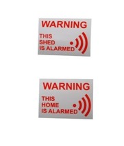 Home &amp; Shed Alarm Warning Window Labels - $6.09