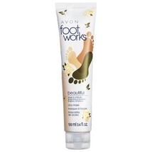 AVON FOOT WORKS &quot;BEAUTIFUL GINGER &amp; WHITE TEA CLAY MASK&quot; (3.4 fl oz) ~ S... - $8.59