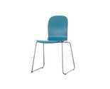 CAPPELLINI By Jasper Morrison Chair Tate Turquoise Blue Height 32&quot; 27784 - £373.38 GBP