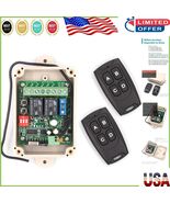 Enhanced Security 12V-24V Wireless Relay Switch with Two Remotes and IP5... - $775.27 MXN